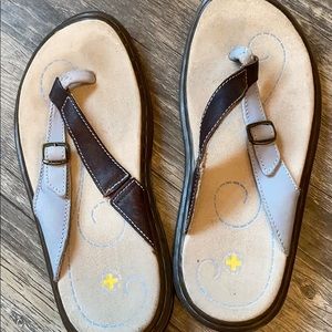 RARE doc marten flip flops
